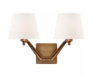 Бра Union Double Arm Sconce in Hand-Rubbed Antique