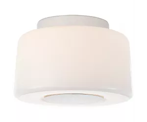 Потолочный светильник Acme Small Flush Mount in Polished Nickel with White Glass BBL 4105PN-WG