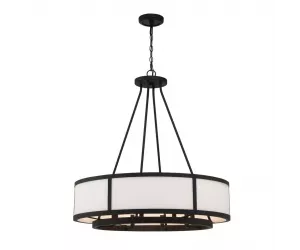 Люстра BRYANT 8 LIGHT BLACK FORGED