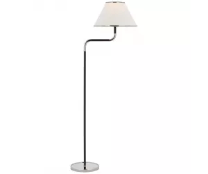 Торшер Rigby Medium Bridge Arm Floor Lamp in Polished Nickel and Ebony MF 1055PN/EB