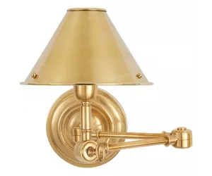Бра Anette Swing Arm Sconce In Natural Brass