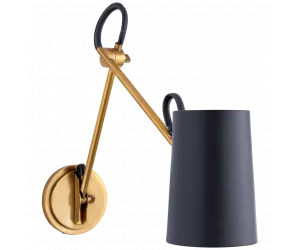 Бра Benton Double Library Sconce латунь и темно-си