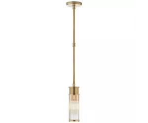 Подвес Allen Mini Pendant In Natural Brass With Glass Rods