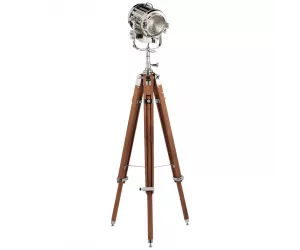 Торшер Montauk Search Light Floor Lamp in Polished Nickel