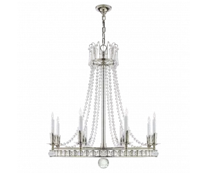 Люстра Regency большая полированный никель