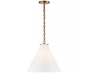 Подвес Katie Pendant in Hand-Rubbed Antique Brass with White Glass TOB 5226HAB