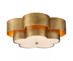 Потолочный Светильник Arabelle Large Flush Mount In Gild With Froasted Acrylic