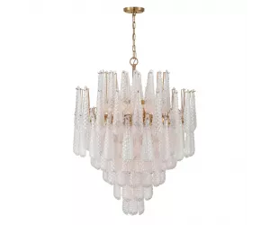 Люстра Ollie 21 Light Chandelier Aged Brass