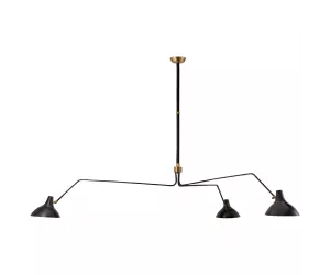 Люстра Charlton Grande Triple Arm Chandelier ARN 5007BLK