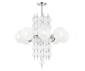 Люстра Calypso 8 Light Chandelier in Polished Nickel