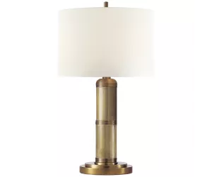 Настольная лампа Лонгэйкр I (Longacre), состаренная латунь